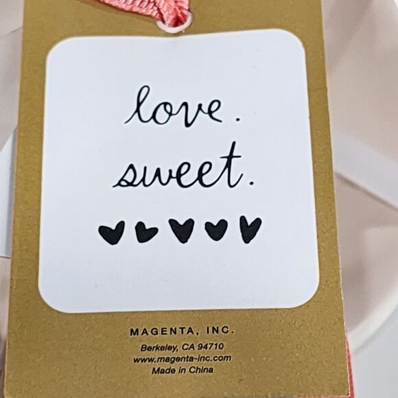 Rae Dunn Set of 2 Heart Shaped Ceramic Ramen‎ Noodle Bowl With Chopsticks NEW - Picture 6 of 16